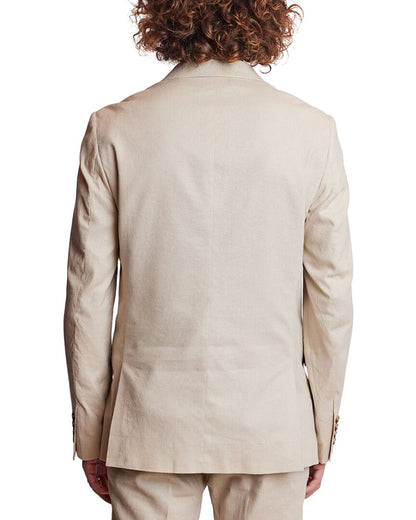 dover slim fit linen-blend jacket