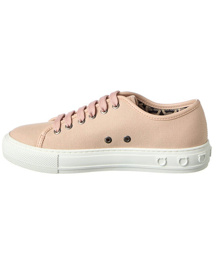 ferragamo mediterr eco canvas sneaker