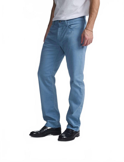 zach twill straight leg pants in riviera