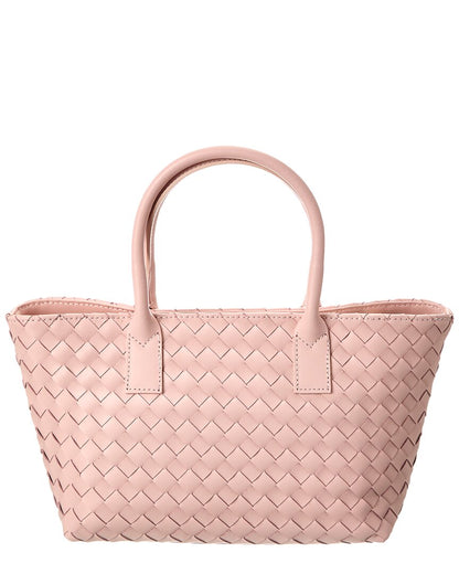 anya hand-woven leather satchel