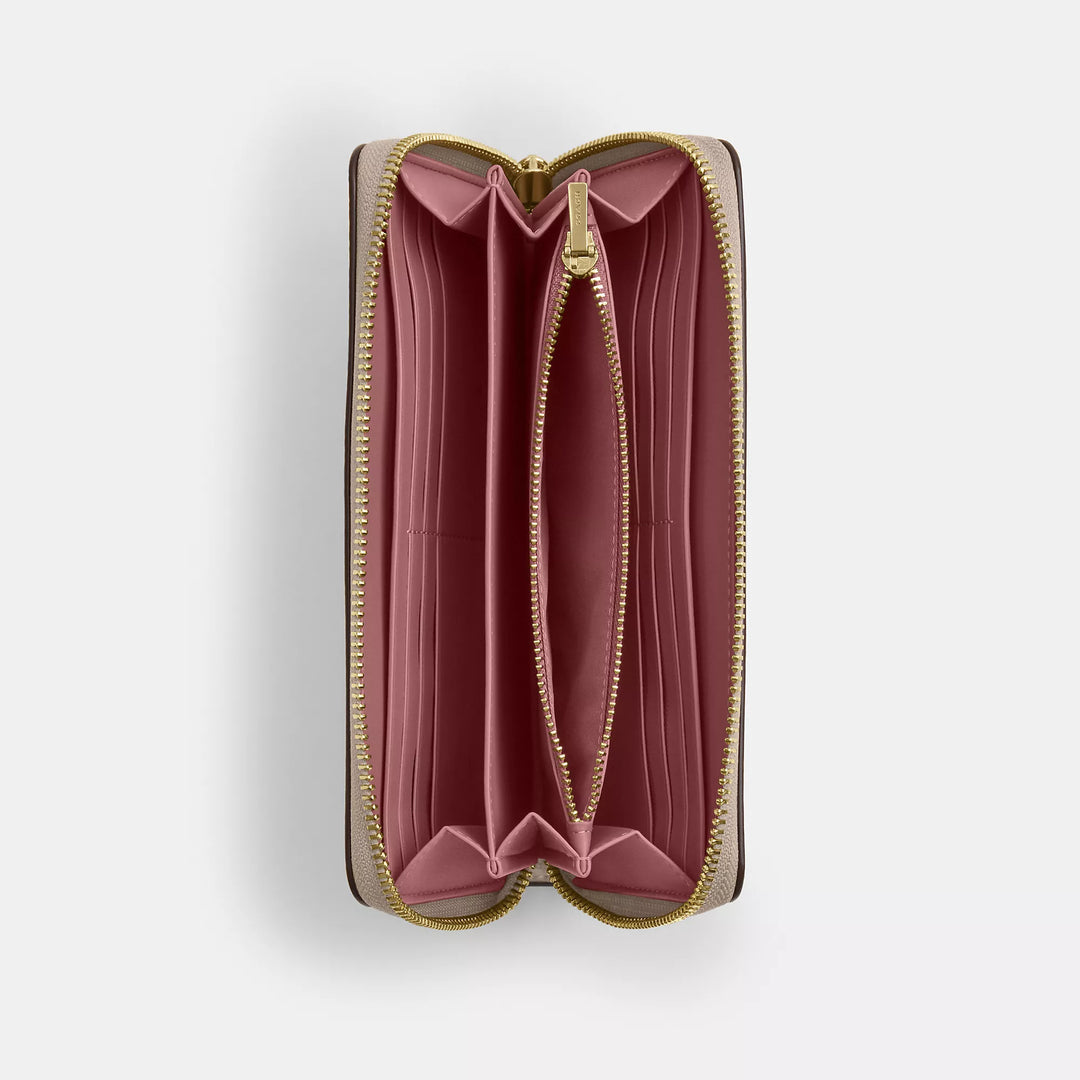 long zip around wallet in signature canvas