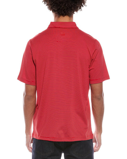 forge pencil stripe stretch polo shirt
