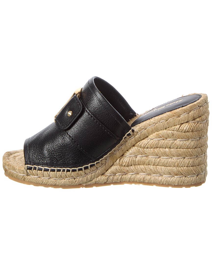 ferragamo kamora leather wedge sandal