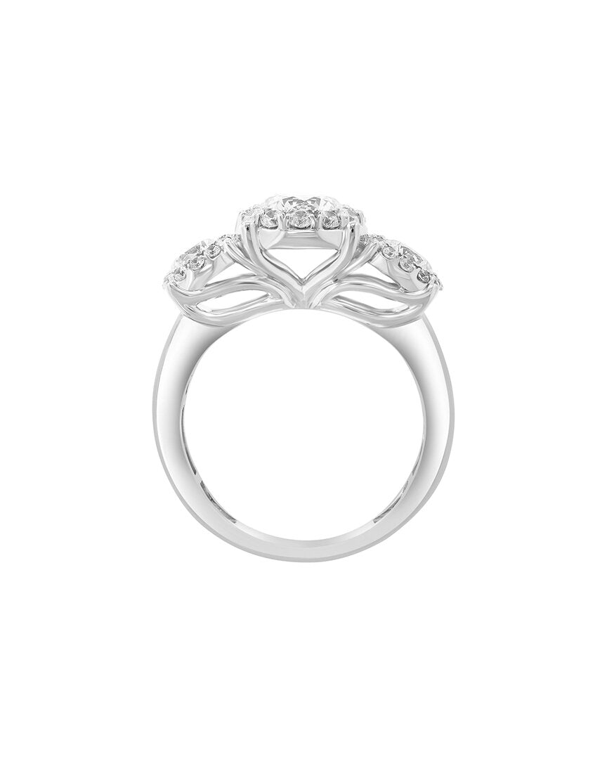 14k 2.89 ct. tw. lab-grown diamond ring