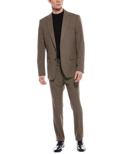 micro houndstooth suit
