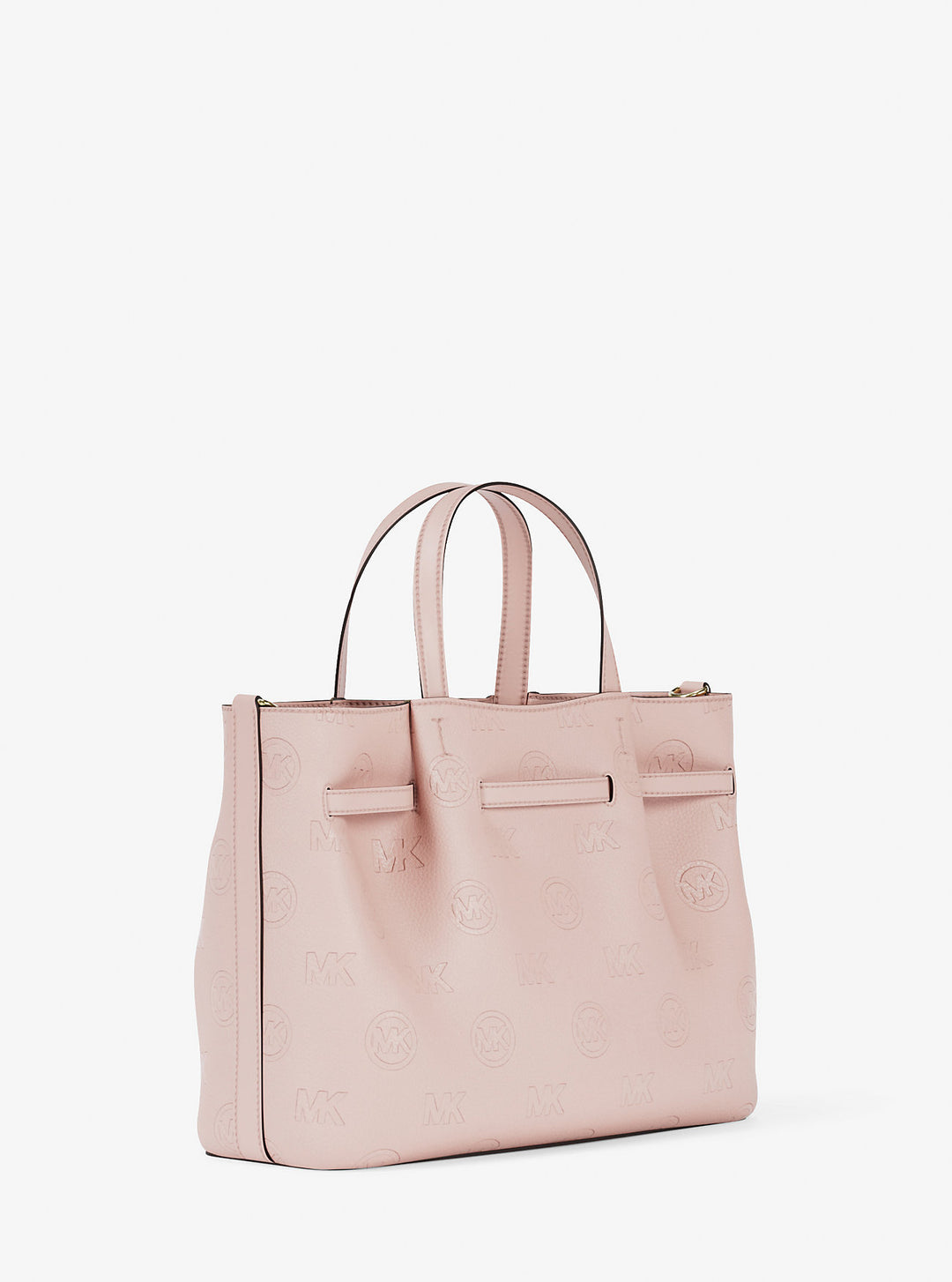 carson medium logo debossed satchel