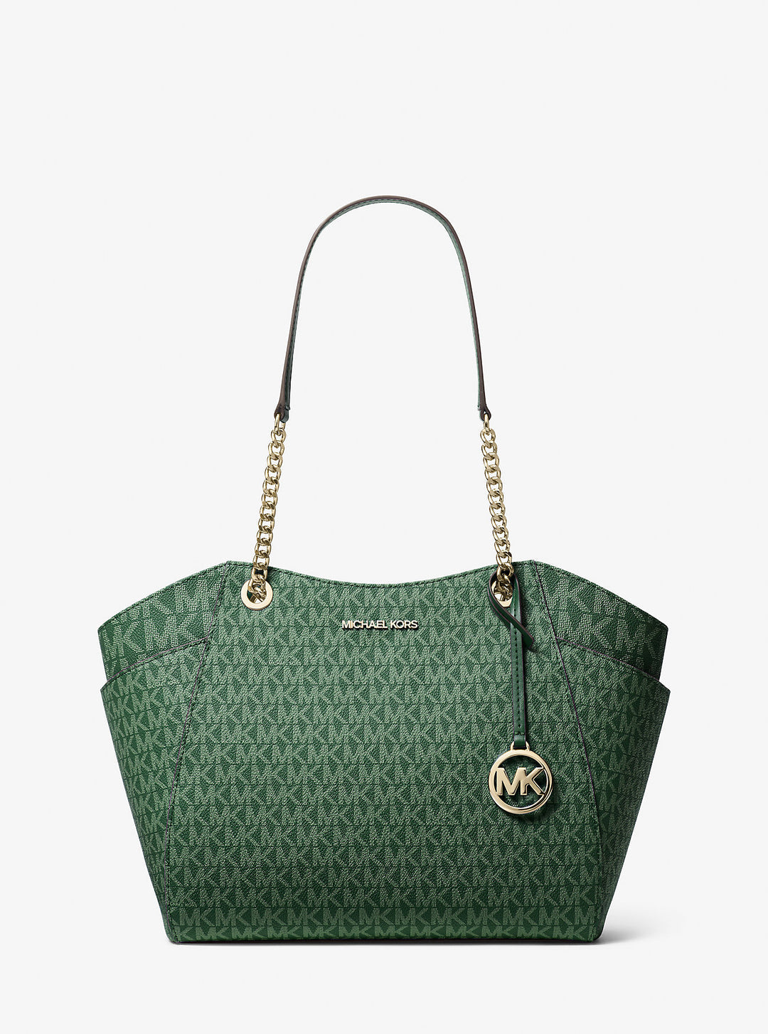 jet set large signature logo shoulder bag