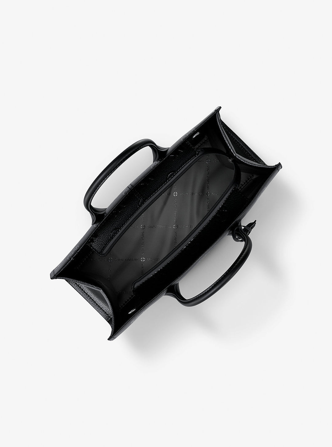 mirella medium logo debossed satchel