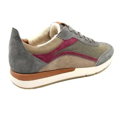 women's jamie mesh lace up sneakers in olive