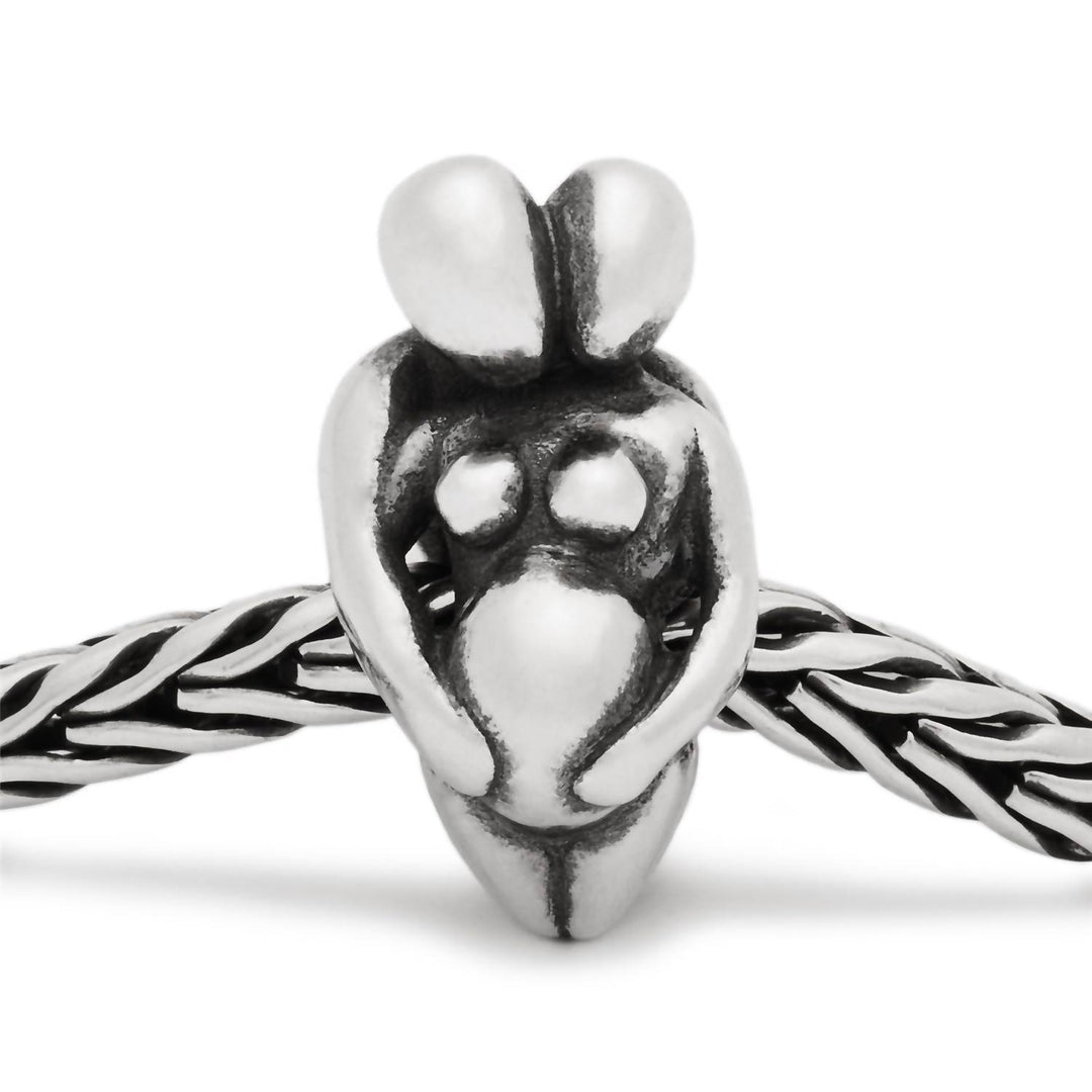 women's expectation bead charm in silver