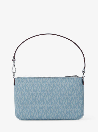 jet set small signature logo convertible wristlet
