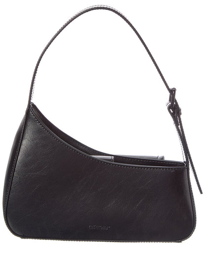 off-white jitney leather hobo bag