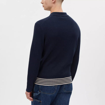 long sleeve knit polo