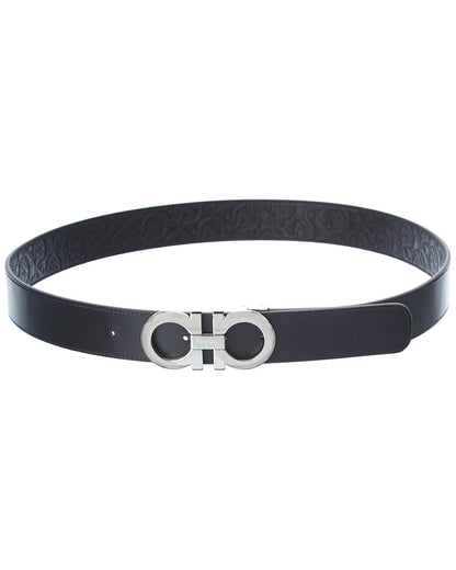 ferragamo reversible & adjustable leather belt
