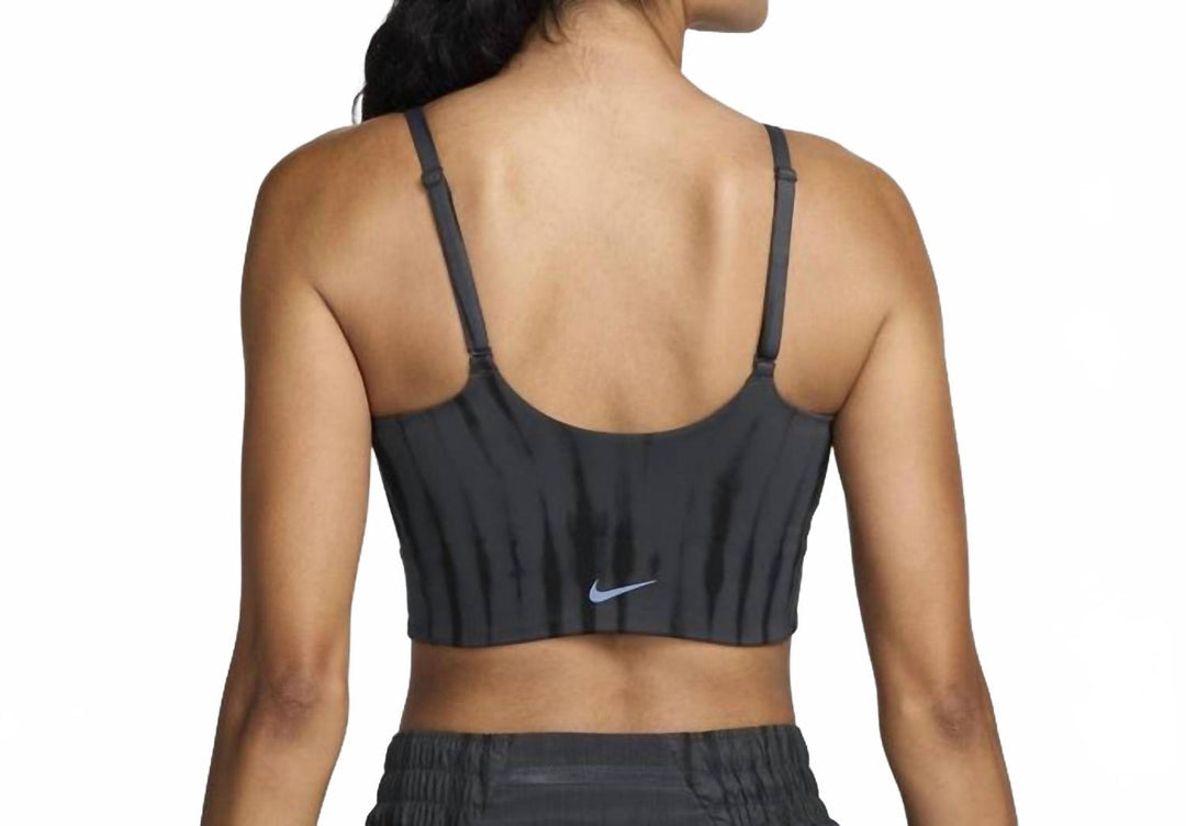 one convertible light-support sports bra in anthracite