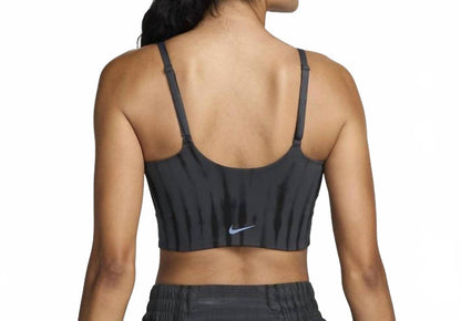 one convertible light-support sports bra in anthracite
