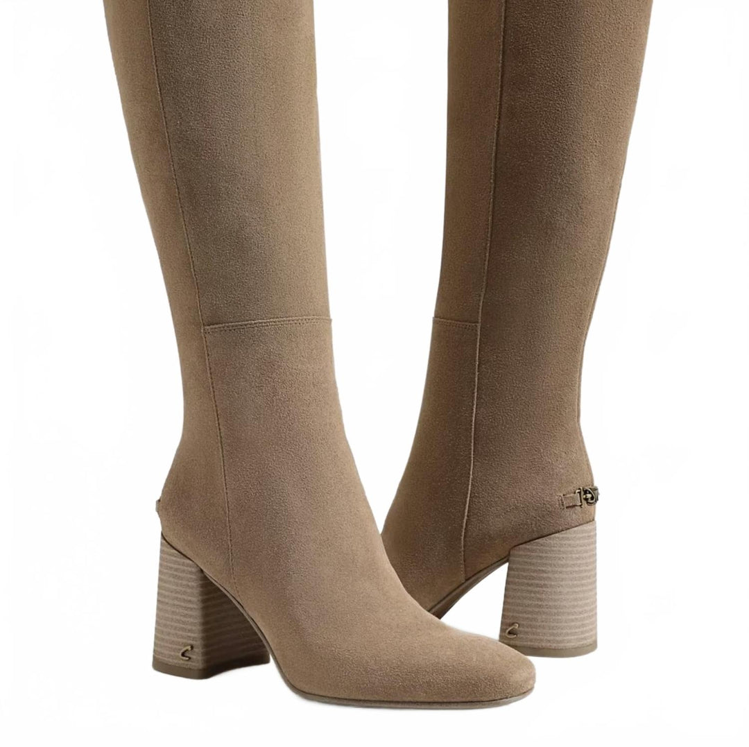 women's billie knee high boot in tan