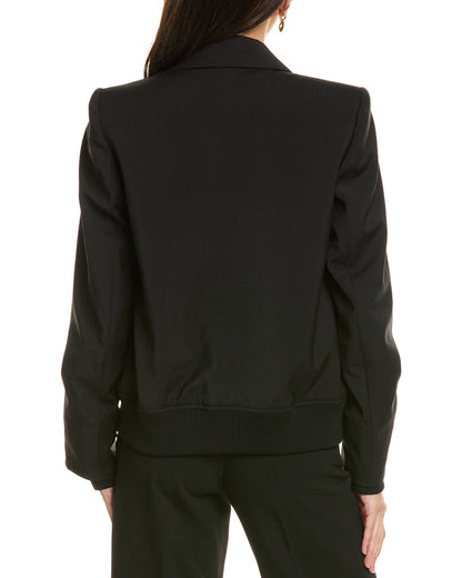 fascia wool jacket