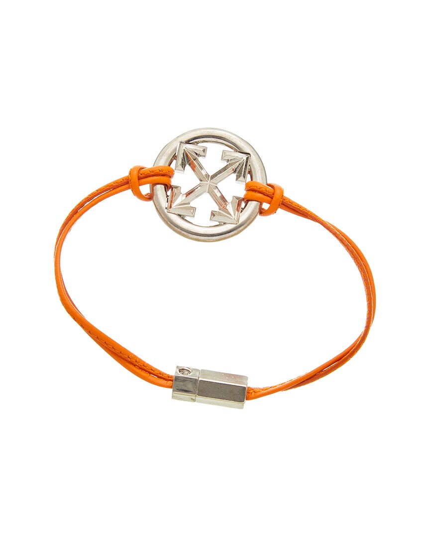 off-white arrow leather bracelet