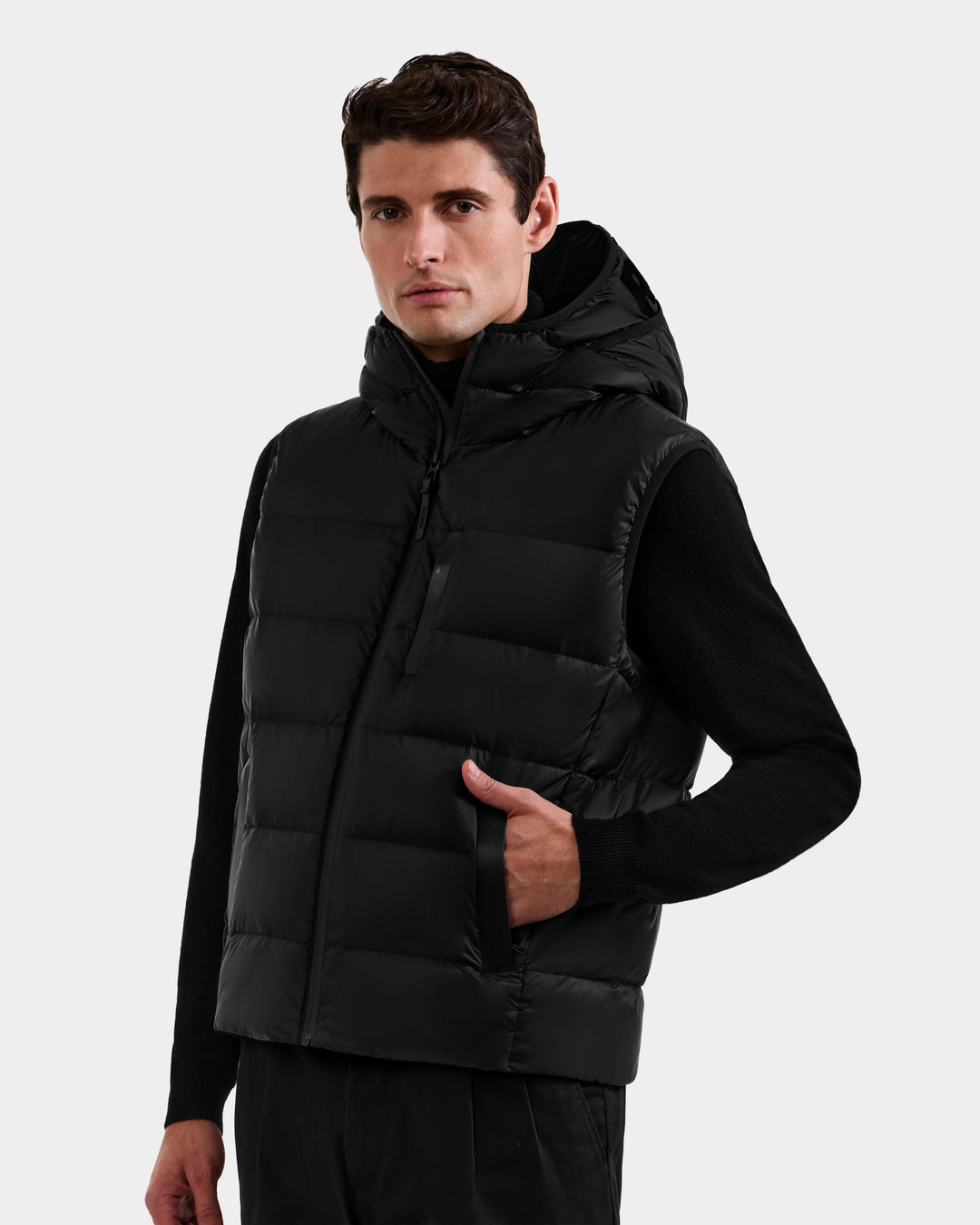 brooks men's down puffer vest