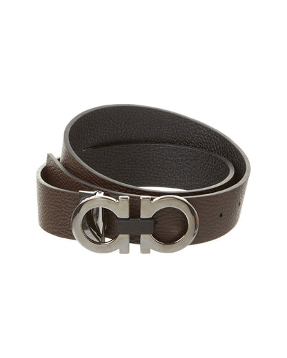 ferragamo reversible & adjustable leather belt