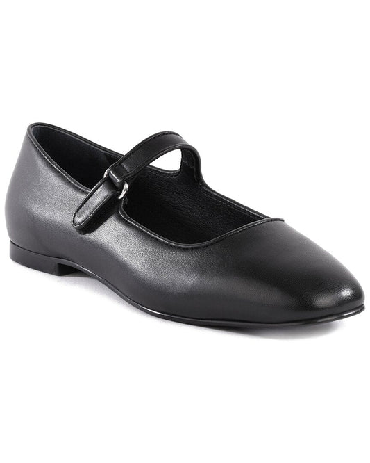 US 6.5 - black leather
