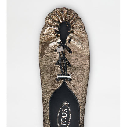 gommino in leather with drawstring