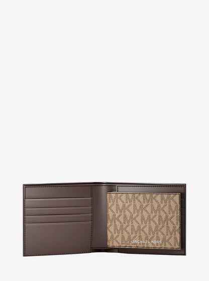 cooper logo billfold wallet with passcase