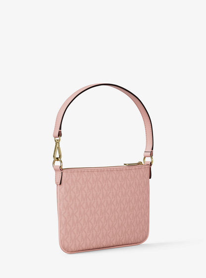 jet set small signature logo convertible wristlet