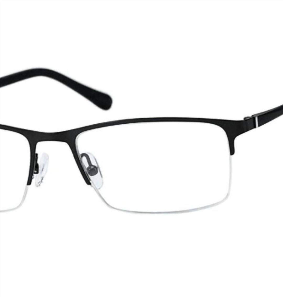 men hac111 rectangle eyeglasses in matte grey