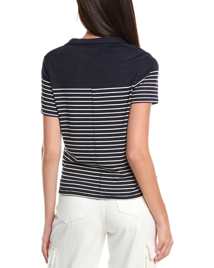 the knit stripe polo shirt
