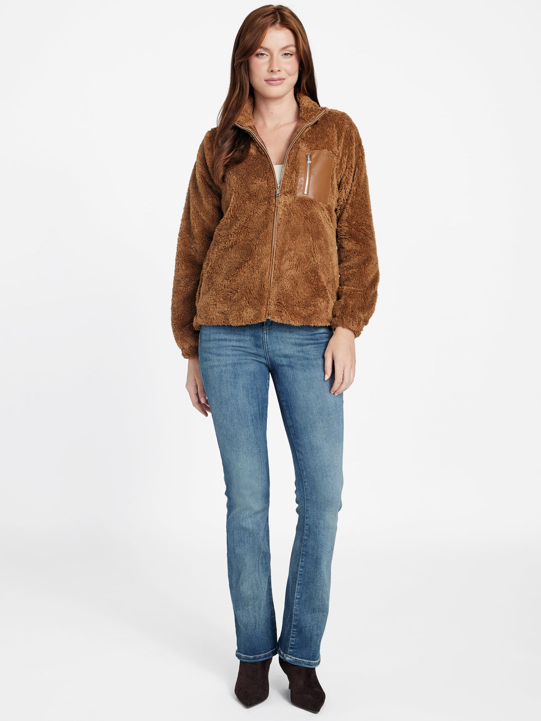 fatima teddy zip sweatshirt