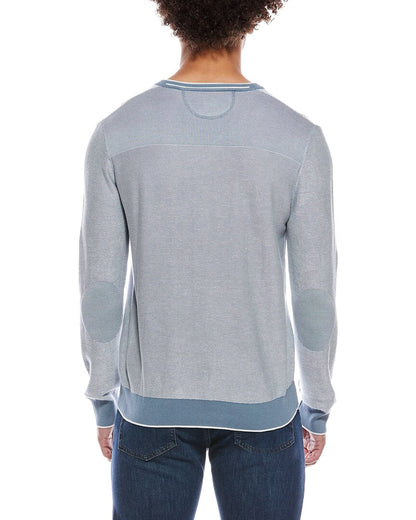links stitch v-neck sweater