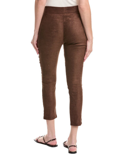 petite suede black legging jean