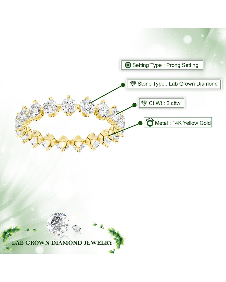 14k 2.00 ct. tw. lab-grown diamond eternity ring