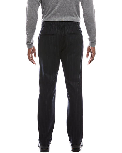 wool-blend flannel pinstripe trouser