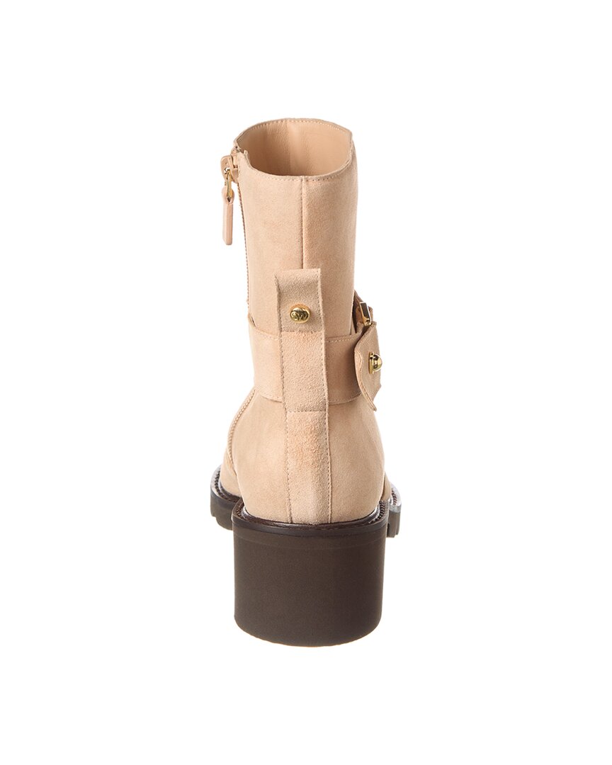 boulevard moto zip suede bootie