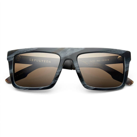 One Size - polished double horn - black / bronze polarized