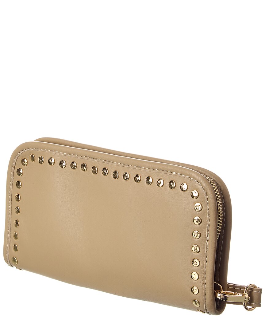leona studded leather wallet