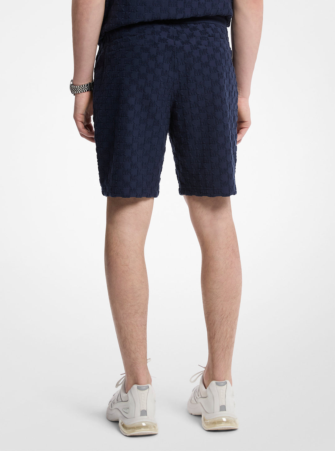 logo jacquard terry shorts