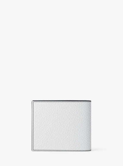 pebbled leather billfold wallet and signature logo card case gift set