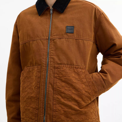 work jacket with quilted lining