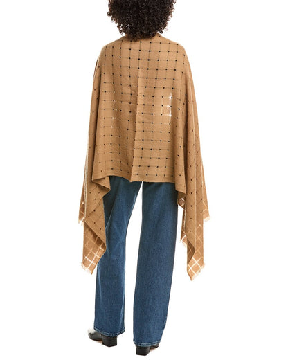 cashmere open weave shawl