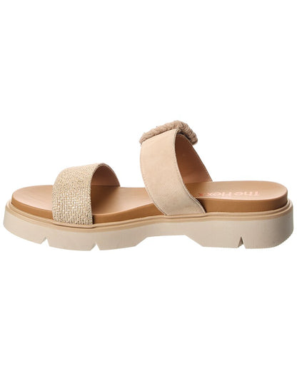 atena suede & leather sandal
