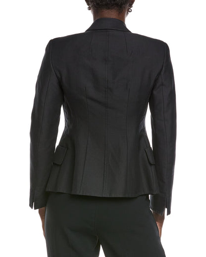 glorie silk-blend blazer