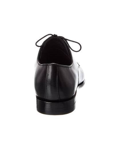plain toe leather oxford
