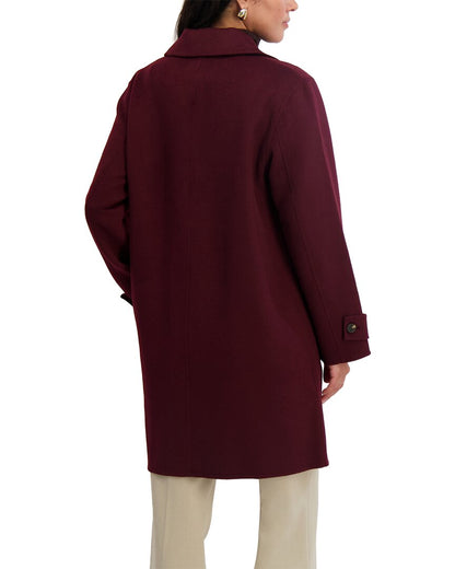mari long wool-blend coat