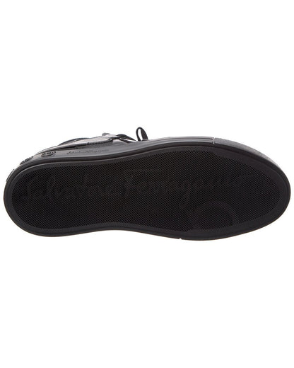 ferragamo neely leather sneaker