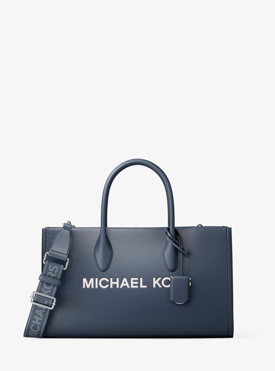 mirella medium pebbled leather satchel