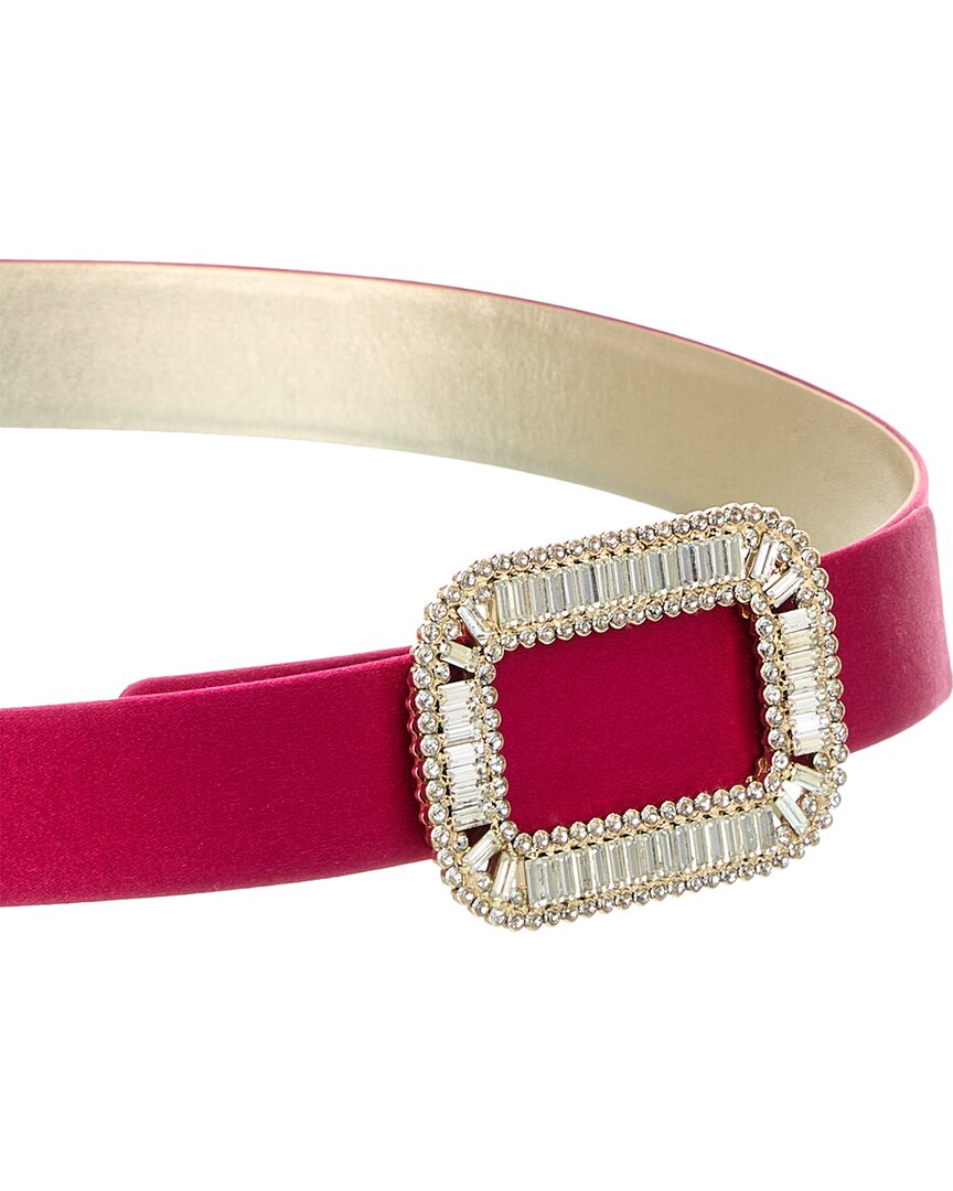 centure pilgrim satin & leather belt